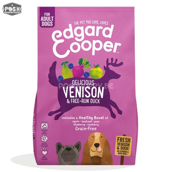 Verse hert & scharreleend met appel/rode biet/peer en blauwe bes - 700 gr