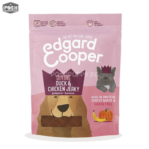 JERKY Duck & Chicken jerky with pumpkin & banana 150g  Granen vrij